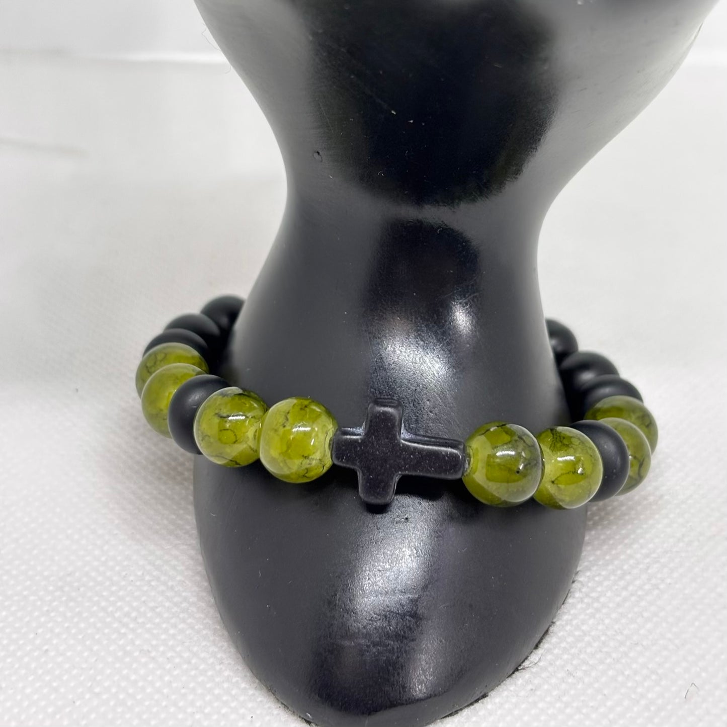 Faith Olive Matte Cross