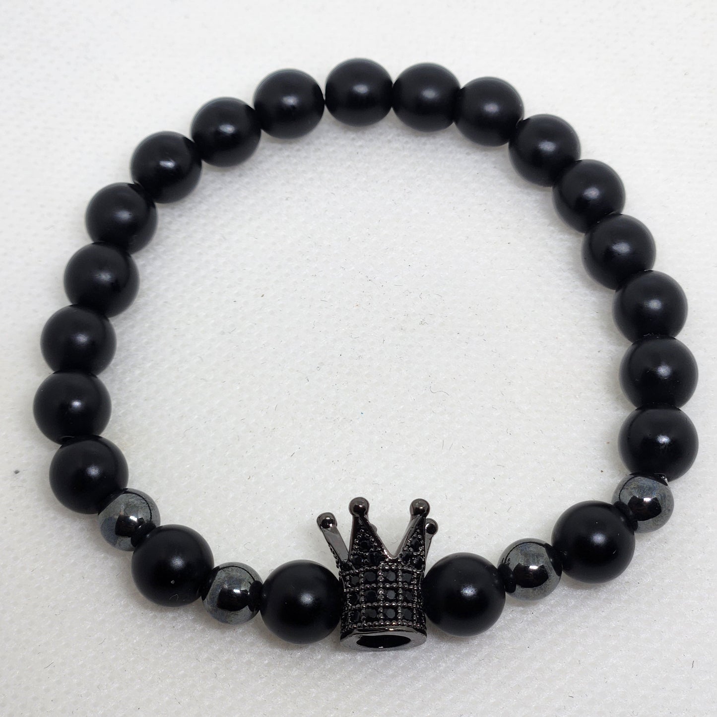 Matte Black Onyx Bracelet for Men (Luxury Minimalist Style)
