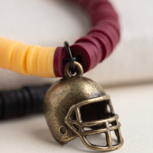 Burgundy & Gold Football