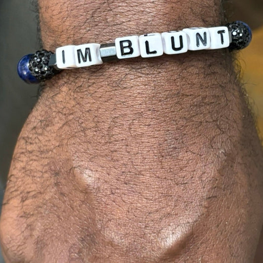 Instagram/Facebook Unisex Custom Name Bracelet 10mm bead size