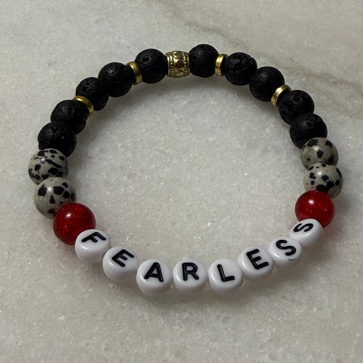 Instagram/Facebook Unisex Custom Name Bracelet 8mm bead size