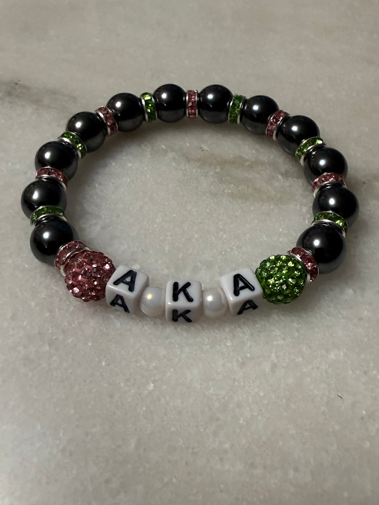 Instagram/Facebook Unisex Custom Name Bracelet 10mm bead size