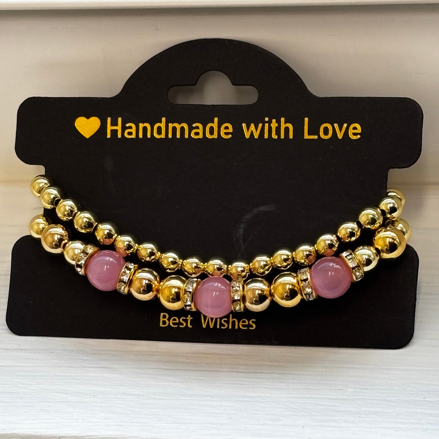 Women’s Pink & Gold Stack Set