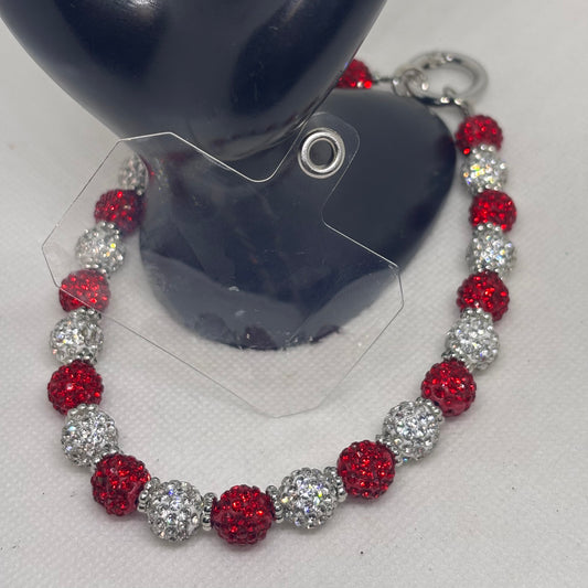 Bling Red Phone Lanyard