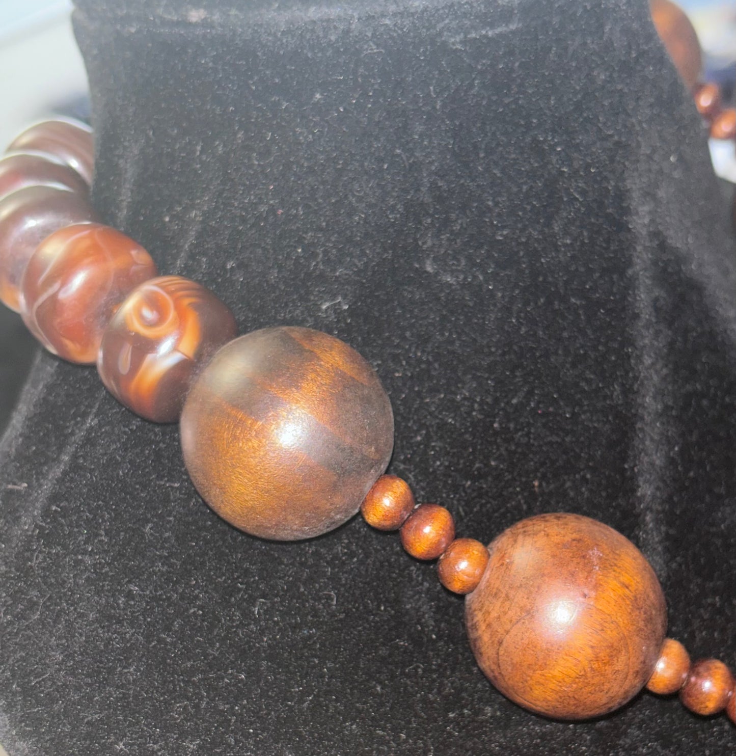 Bold Earth Wooden Beaded Necklace