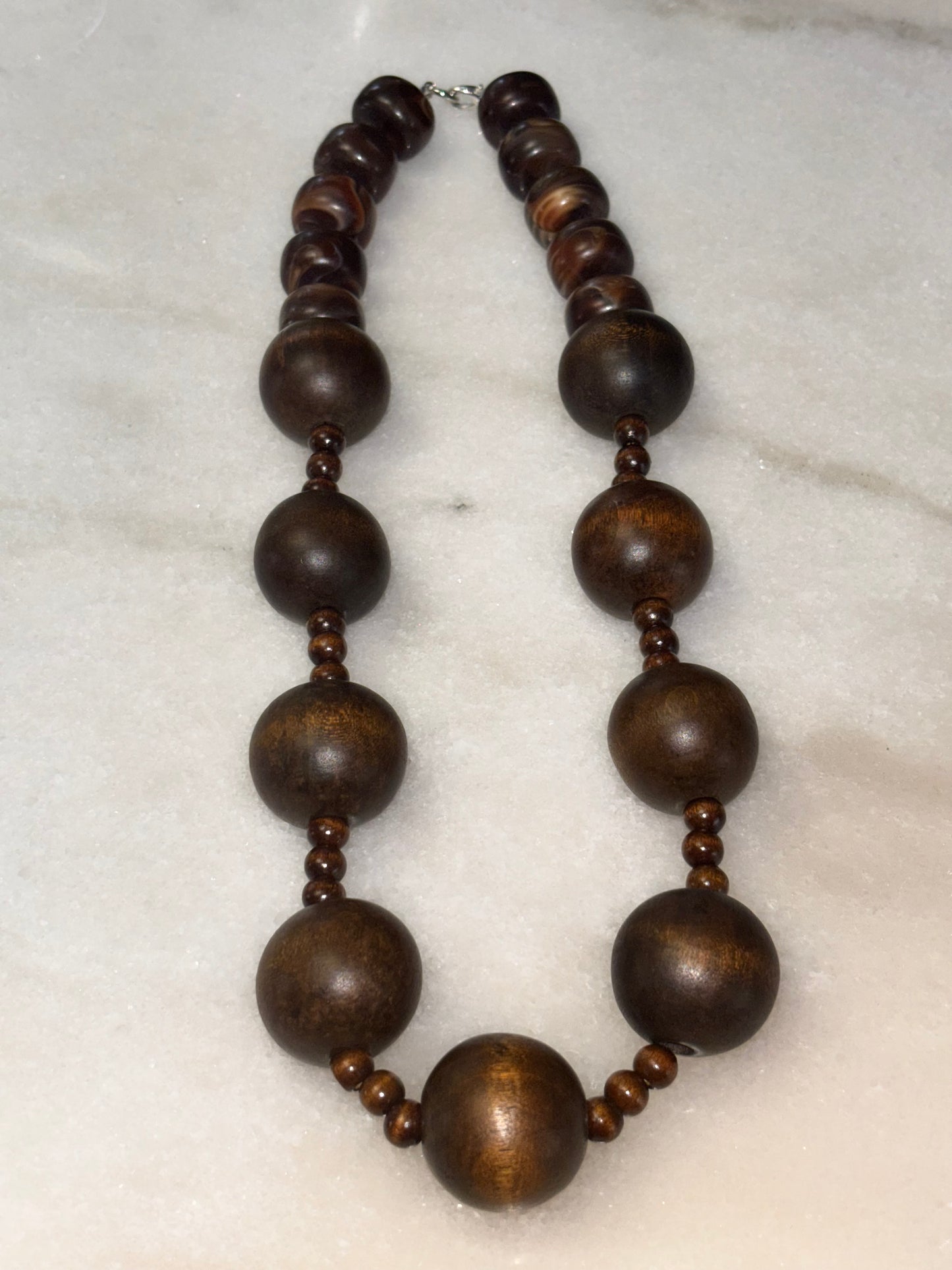 Bold Earth Wooden Beaded Necklace