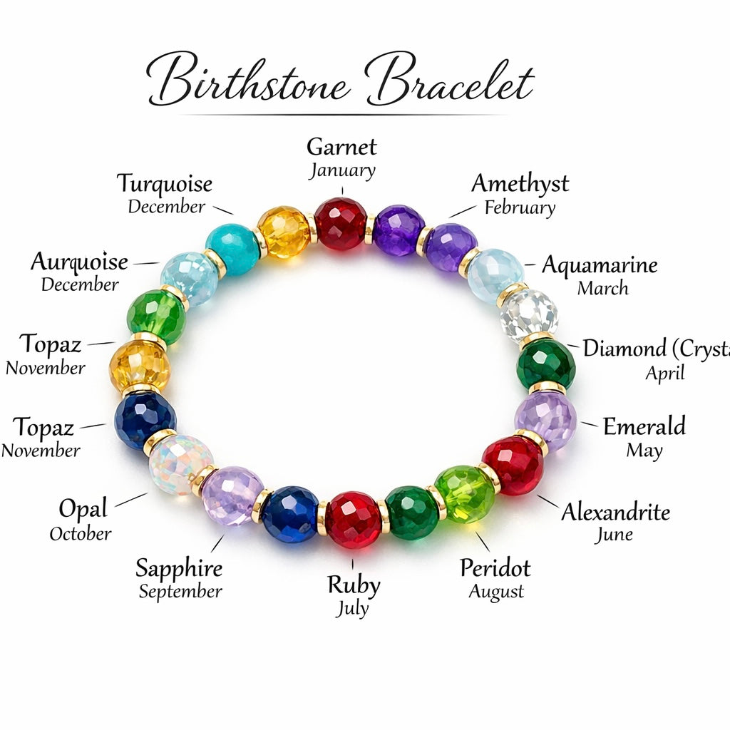Signature Birthstone Beaded Bracelet